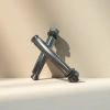 Silver expansion bolt, stainless steel M6×50mm, specially designed for wall fixation Specification image